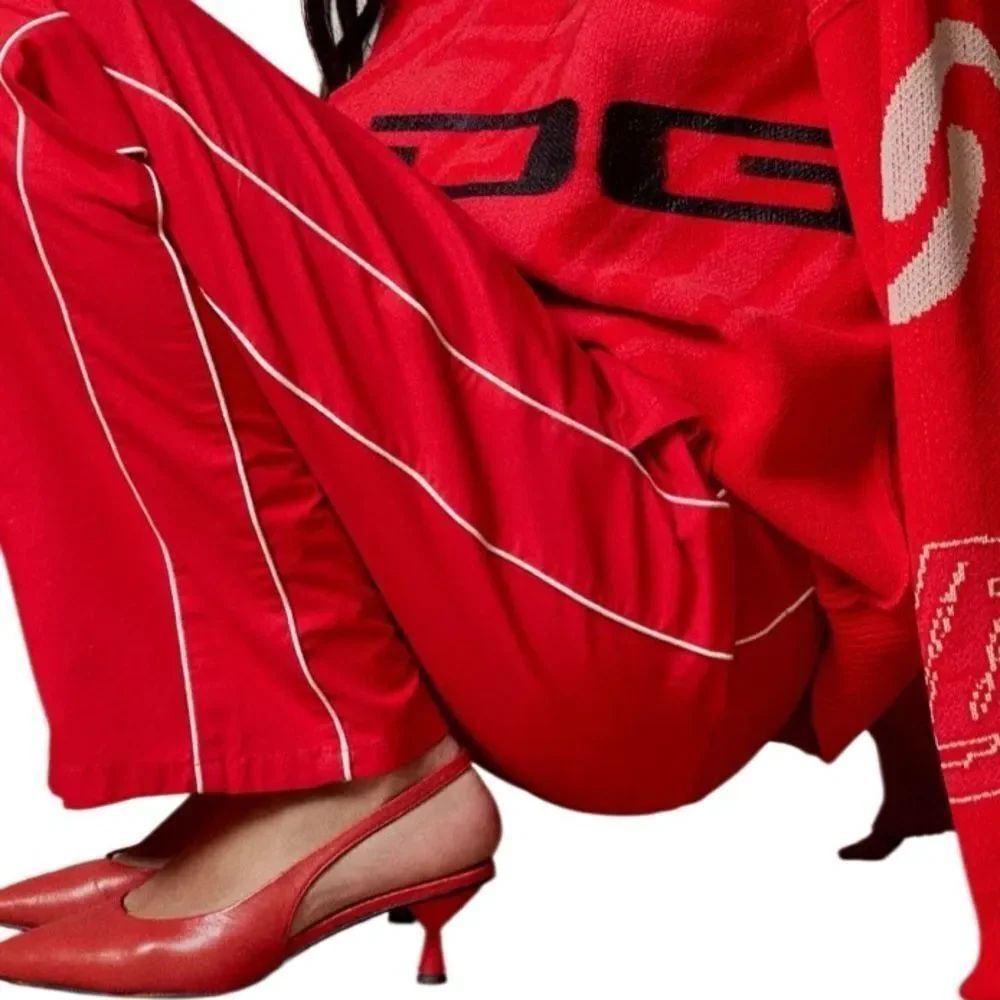 BDG Kendra Piped Pant Red Size 2